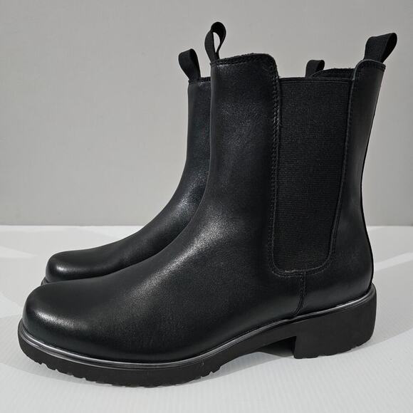 NEW Munro Heath Ankle Bootie Womens 8.5 Black Leather Water Resistant Chelsea - Picture 13 of 13